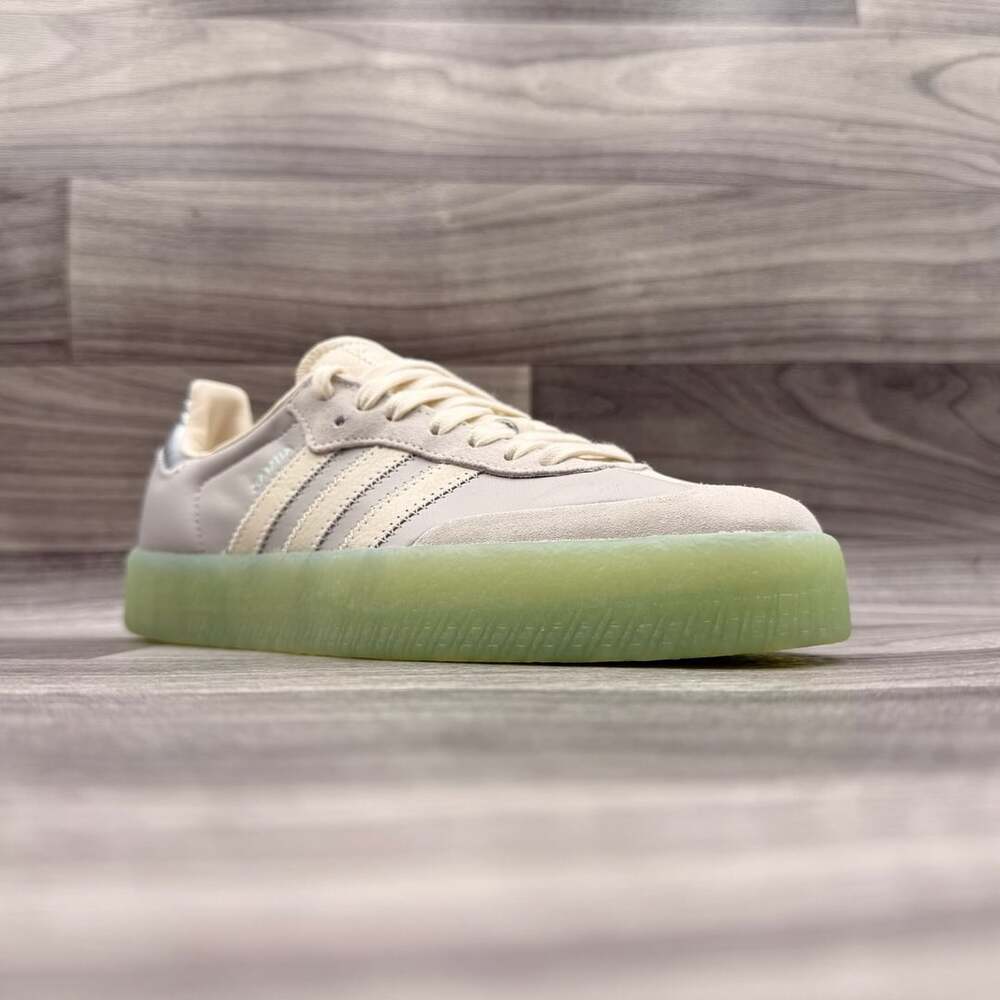 Adidas Sambae W Grey One Crew White Clear Mint JI3071 Women's Size 8